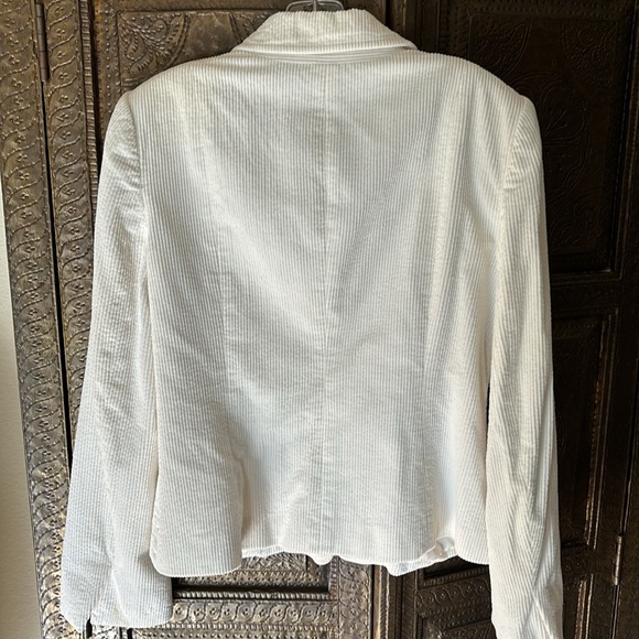 Theory ivory corduroy jacket fully lined/ M - Picture 3 of 4